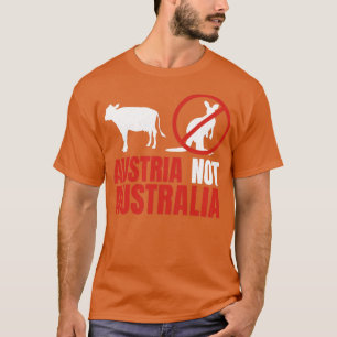 Österreich Nicht Australien Kangaroos Funny Pub T-Shirt