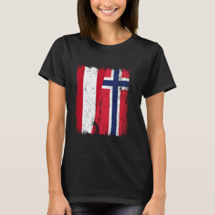 Österreich Norwegen Halbfahne Österreichischer Anc T-Shirt