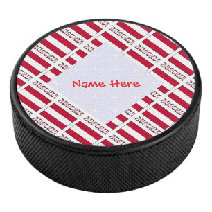 Österreich Österreich-Flagge gekachelt Rot Persona Eishockey Puck