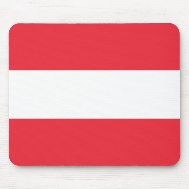 Österreich (Österreich) Flaggenmagnet Mousepad (Vorne)