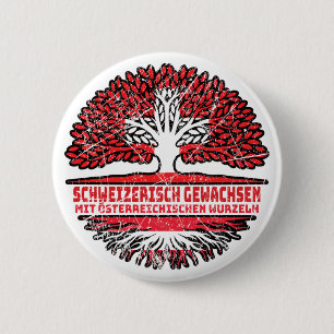 Österreich Österreichisch Schweizer Schweiz Baum Button