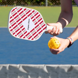 Österreich Österreichische Flagge geteerte schwarz Pickleball Schläger