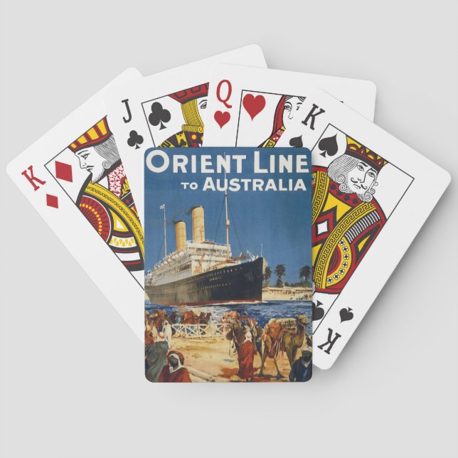ÖSTERREICH OZEAN LINER OTRANTO SPIELKARTEN (Rückseite)