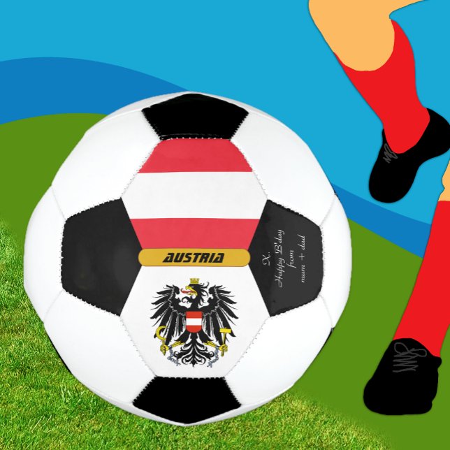 Österreich Personalisiert, Flaggen, Foto-Fußball Fußball (Von Creator hochgeladen)