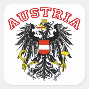 Österreich Quadratischer Aufkleber
