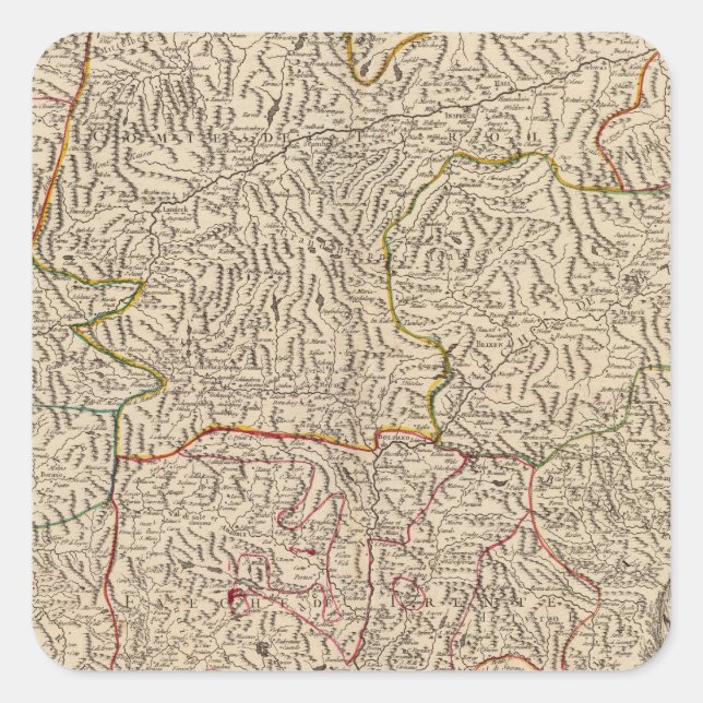 Österreich Quadratischer Aufkleber (Vorderseite)