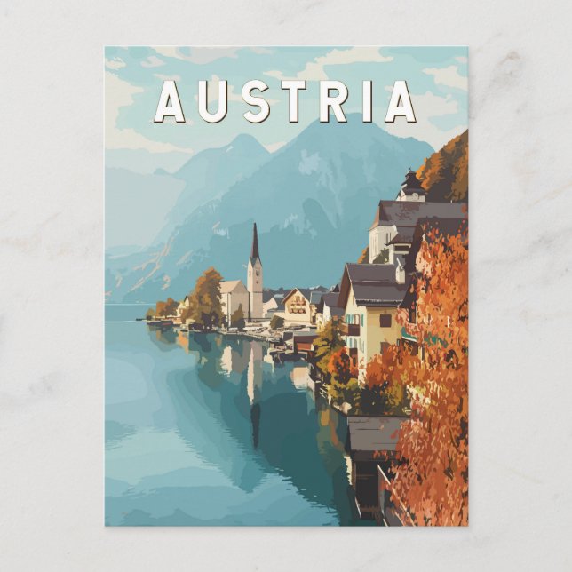 Österreich Reise Kunst Vintage Postkarte (Vorderseite)