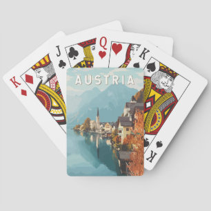 Österreich Reise Kunst Vintage Spielkarten