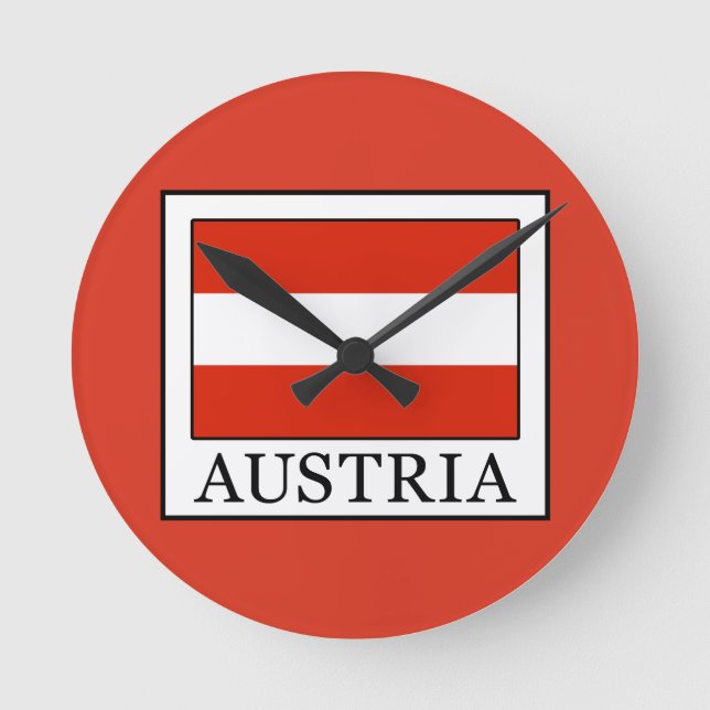 Österreich Runde Wanduhr (Vorderseite)
