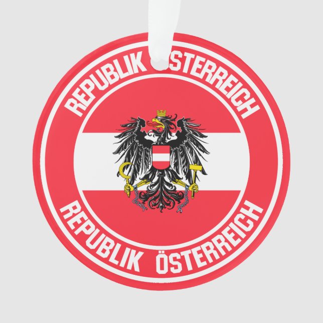 Österreich-RundEmblem Ornament (Vorderseite)