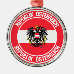 Österreich-RundEmblem Ornament Aus Metall