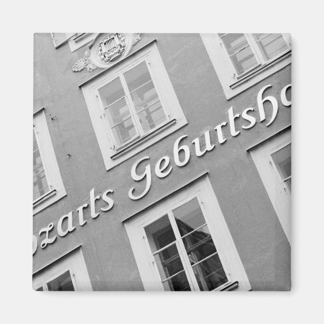 Österreich, Salzburg. Mozarts Geburtsort Magnet