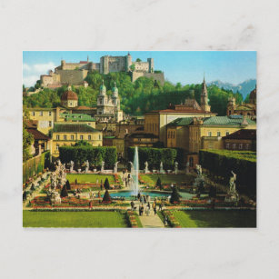 Österreich, Salzburg, Schloss und Gärten Postkarte