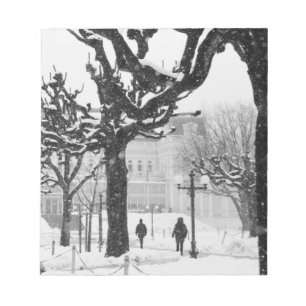 Österreich, Salzburg. Winter, Notizblock