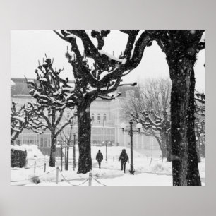 Österreich, Salzburg. Winter, Poster