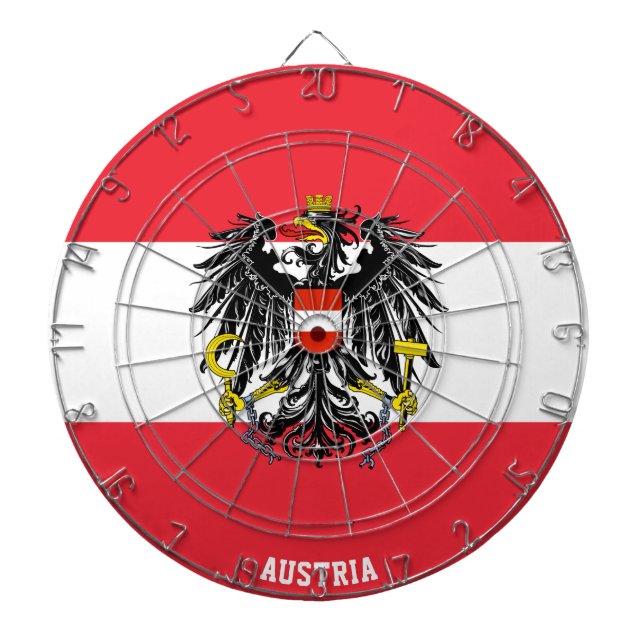 "Österreich schlägt!" Patriotic Dart Board Dartscheibe (vorne)