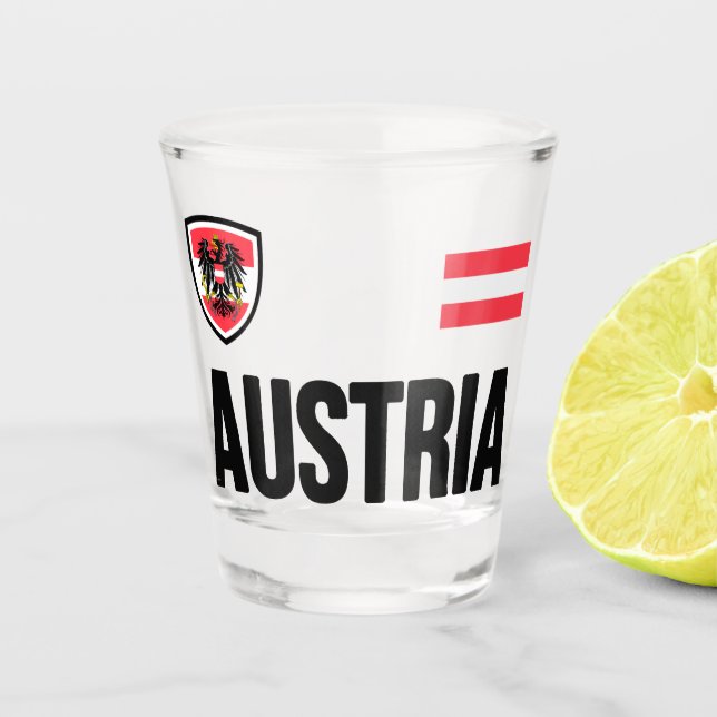 Österreich Schnapsglas (Vorderseite)