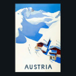 Österreich, Ski, Hütte im Winter Poster<br><div class="desc">Perfektes Bild für Ihr neues Druckdesign. Es könnte ein schönes Geschenk oder "letzte Touch" für die Dekoration von Zuhause sein.</div>