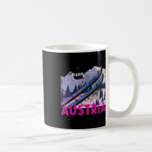 Österreich Ski - Vintage Stil Österreichischer Ski Kaffeetasse