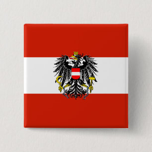 Österreich-Staats-Flaggen-Knopf Button