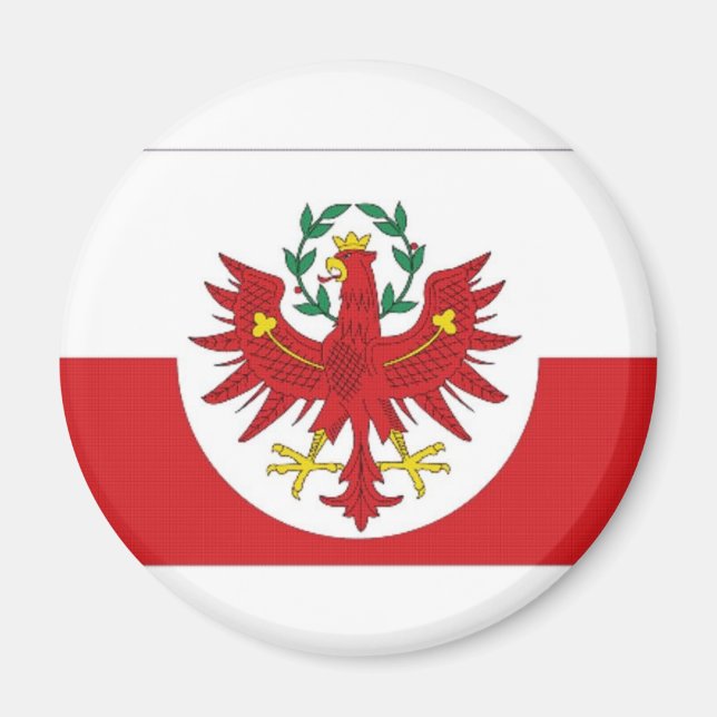 Österreich Tiroler Flagge Magnet (Vorne)