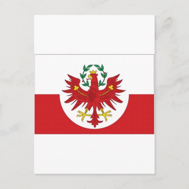 Österreich Tiroler Flagge Postkarte (Vorderseite)