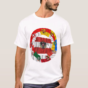 Österreich u. seine Länder, die Flaggen T-Shirt