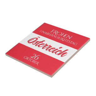 Österreich Unabhängigkeitstag Österreichische Nati Fliese