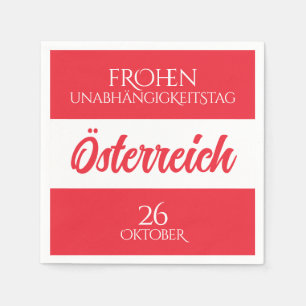 Österreich Unabhängigkeitstag Österreichische Nati Serviette