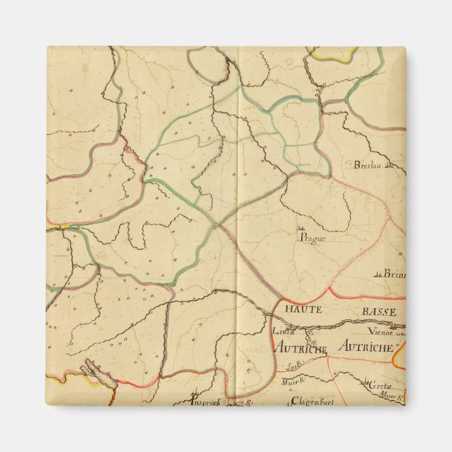Österreich und Tschechische Republik 3 Magnet (Vorne)