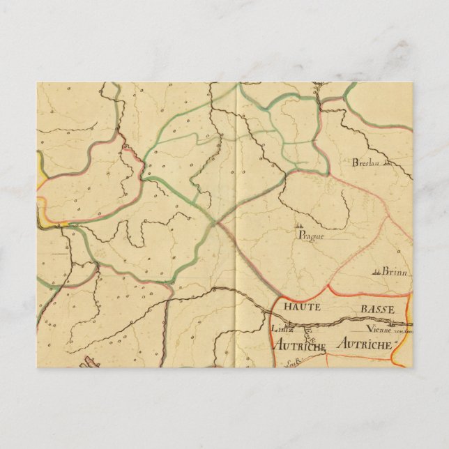 Österreich und Tschechische Republik 3 Postkarte (Vorderseite)