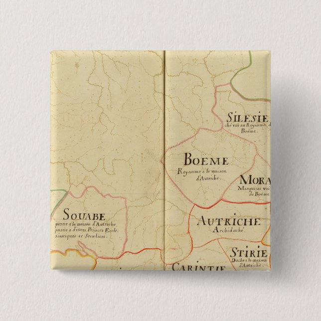 Österreich und Tschechische Republik Button (Vorderseite)