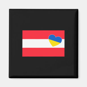 Österreich Unterstützen Ukrainisch Ukraine Herz Ös Magnet