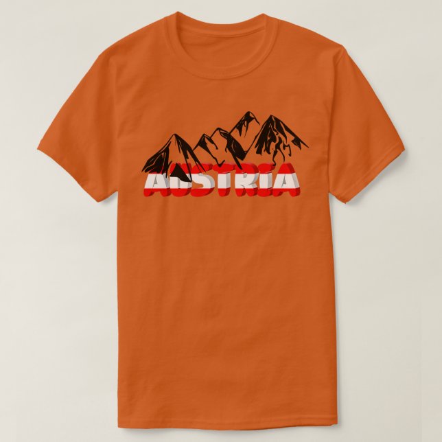 Österreich Urlaub Klettergebiete Alpen Geschenk T-Shirt (Design vorne)