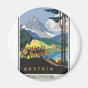 Österreich Vintage Reise Magnet