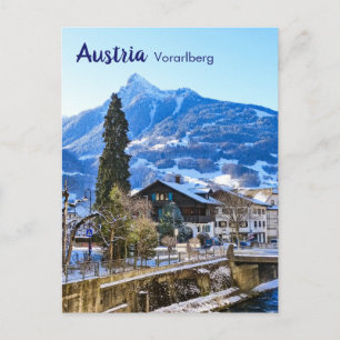 Österreich Vorarlberg im Winter Postkarte