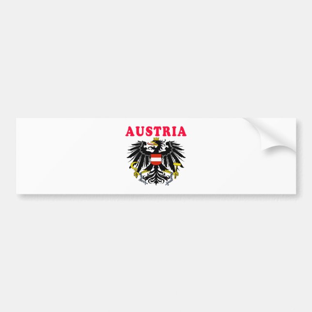Österreich-Wappen Entwürfe Autoaufkleber (Vorne)
