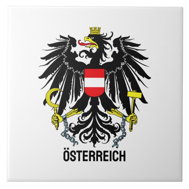 Österreich - Wappen Fliese (Vorderseite)