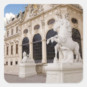Österreich, Wien, Belvedere-Paläste, Oberes Quadratischer Aufkleber
