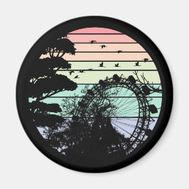 Österreich Wien Retro Prater Riesenrad Magnet