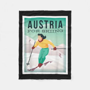 Österreich Zum Skifahren Pistensau & Skihaserl Los Fleecedecke