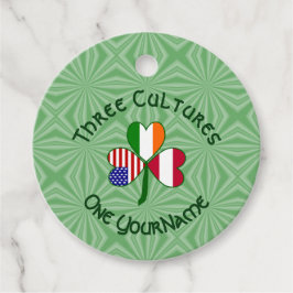 Österreichisch-Amerikanisches Kleeblatt-Flag Perso Geschenkanhänger