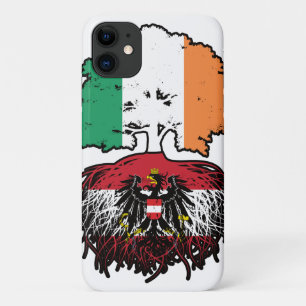Österreichisch-irische Tree-Roots-Flagge Case-Mate iPhone Hülle