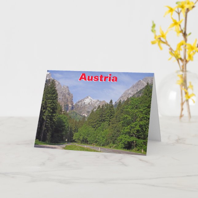 Österreichische Alpen Karte (Gelbe Blume)