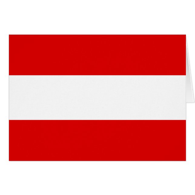 Österreichische Flagge (Vorderseite (Horizontal))