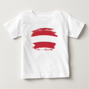 Österreichische Flagge Baby T-shirt