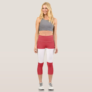 Österreichische Flagge Capri Leggings