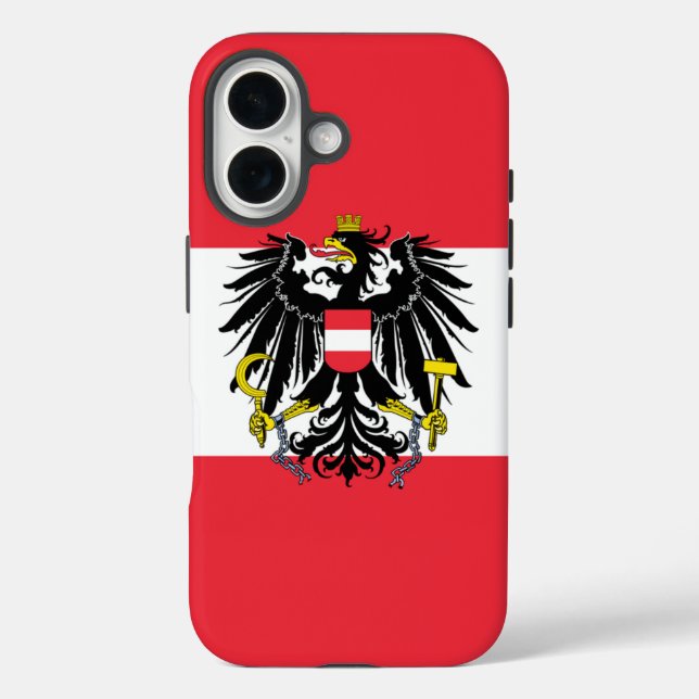 Österreichische Flagge Case-Mate iPhone Hülle (Rückseite)