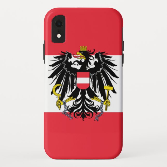 Österreichische Flagge Case-Mate iPhone Hülle (Rückseite)
