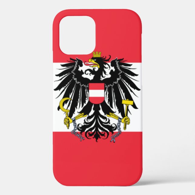 Österreichische Flagge Case-Mate iPhone Hülle (Rückseite)